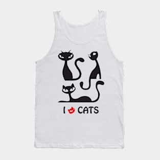 I Love Cats Tank Top